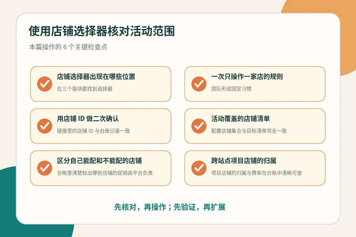 活动核对关键检查点示意图